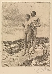 The Two by Anders Zorn (Swedish, 1860–1920)