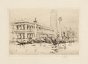 The Venice Set: The Library of St. Mark’s by William Walcot (British, 1874–1943)