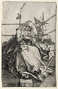 The Virgin and Child on a Grassy Bench by Albrecht Dürer (German, 1471–1528)