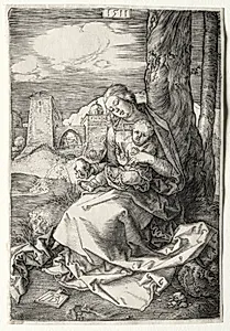 The Virgin and Child with the Pear by Albrecht Dürer (German, 1471–1528)