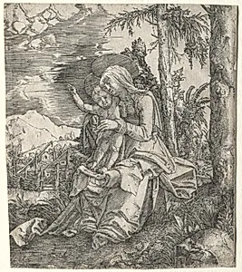 The Virgin in a Landscape by Albrecht Altdorfer (German, c. 1480–1538)