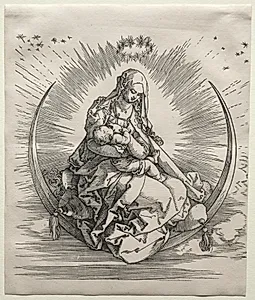 The Virgin on a Crescent by Albrecht Dürer (German, 1471–1528)