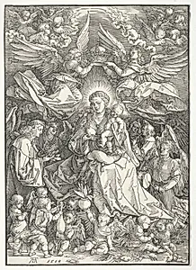 The Virgin Surrounded by Many Angels by Albrecht Dürer (German, 1471–1528)