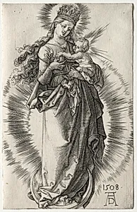 The Virgin with a Starry Crown by Albrecht Dürer (German, 1471–1528)