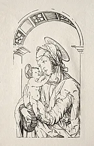 The Virgin with the Child under an arch