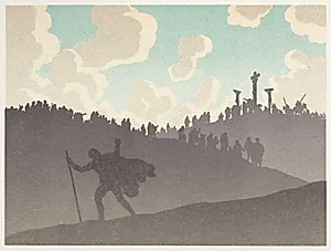 The Wandering Jew: The Desert: The Crucifixion by Henri Rivière (French, 1864–1951)
