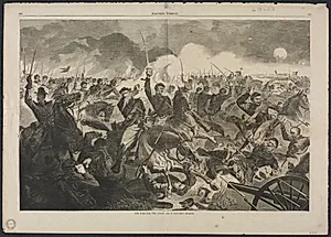 The War for the Union, 1862 - A Cavalry Charge by Winslow Homer (American, 1836–1910)