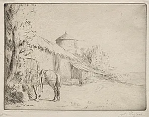 The Watering Place (2nd Plate) by Alphonse Legros (French, 1837–1911)