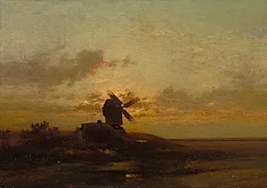 The Windmill by Jules Dupré (French, 1811–1889)