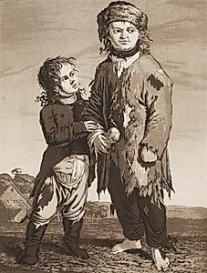 The Young Beggars by Karl Ludwig Bernhard Buchhorn (German, 1770–1856)