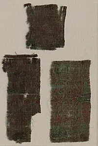 Three Fragments of Italian Gothic Silk by Unknown Artist