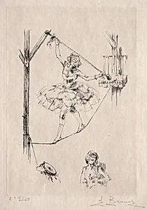 Tightrope Dancer by Auguste Brouet (French, 1872–1941)