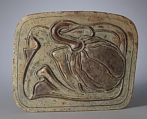 Tile by Alexandre Bigot (French, 1862–1927)