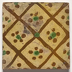 Tile- Diamond Interlace by Unknown Artist