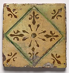 Tile- Diamond Medallion by Unknown Artist