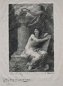 To Berlioz (Small Plate) by Henri Fantin-Latour (French, 1836–1904)