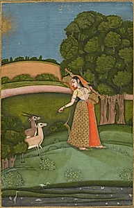 Todi Ragini, from a Ragamala Series by Unknown Artist