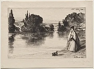 Towing Path by Francis Seymour Haden (British, 1818–1910)