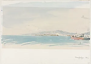 Trafalgar Bay, Spain by Muirhead Bone (British, 1876–1953)
