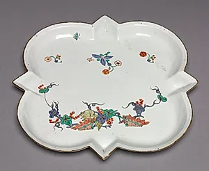 Tray by Chantilly Porcelain Factory (French)