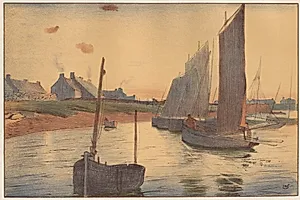 Tristesse sur la Mer by Raoul André Ulmann (French, 1867–1932)