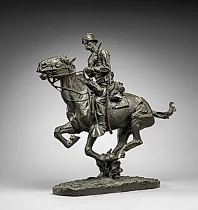 Trooper of the Plains-1868 by Frederic Remington (American, 1861–1909)