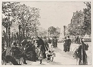 Tuileries Gardens by Léon Augustin Lhermitte (French, 1844–1925)