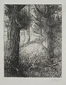 Tumulus gaulois by Alphonse Legros (French, 1837–1911)