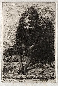 Twelve Etchings from Nature:  Little Arthur by James McNeill Whistler (American, 1834–1903)