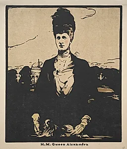 Twelve Portraits (Second Series):  H. M. Queen Alexandra by William Nicholson (British, 1872–1949)