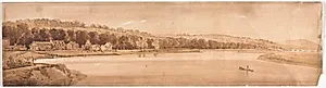 Twenty Views of Paris and Environs:  View of St. Cloud and Mount Calvary taken from Pont de Sêve