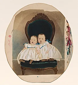 Twin Babies by Davis Brothers (American)
