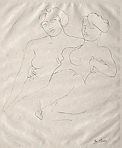 Two Figures by Auguste Rodin (French, 1840–1917)