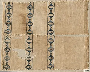 Two fragments of a scarf or headdress by Unknown Artist