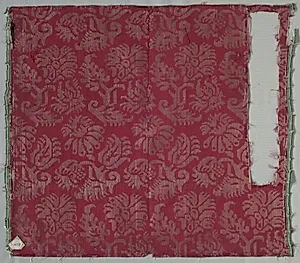 Two Lengths of Silk Damask by Unknown Artist