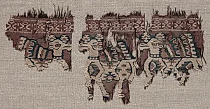 Two Mounted Fragments of a Border (from a Garment ?) by Unknown Artist