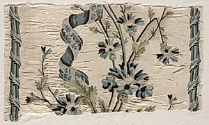 Two Pieces of Embroidery by Philippe de Lasalle (French, 1723–1805)
