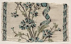 Two Pieces of Embroidery by Philippe de Lasalle (French, 1723–1805)