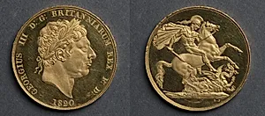 Two Pound Piece: George III (obverse); St. George and the Dragon (reverse)