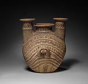 Two-Spouted Strainer Askos (Flask) by Unknown Artist
