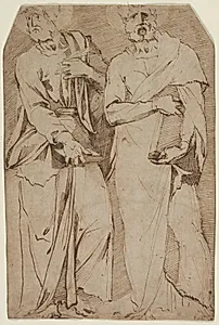 Two Standing Saints
