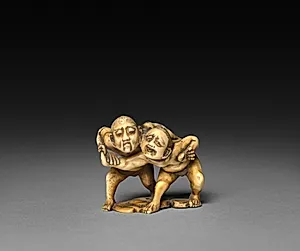 Two Wrestlers by Unknown Artist