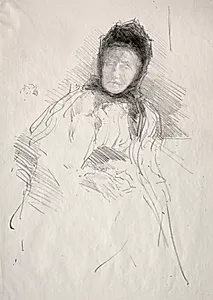Unfinished Sketch of Lady Haden by James McNeill Whistler (American, 1834–1903)