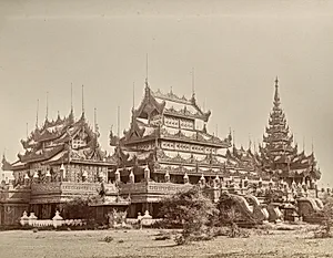 Untitled (ornate buildings, verso) by Unknown Artist