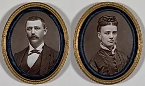 Untitled (Pair of Portraits) by Etienne Carjat (French, 1828–1906)