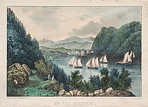 Up the Hudson by James Merritt Ives (American, 1824–1895)