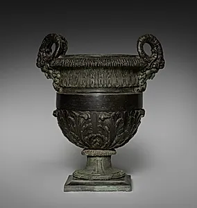 Urn with Satyr Heads by Unknown Artist