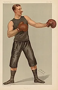 Vanity Fair: "Hard Hitter" by Leslie Matthew (Spy) Ward (British, 1851–1922)
