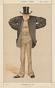 Vanity Fair: Statesman, No. 128  "Newcastle-on-Tyne" by James Tissot (French, 1836–1902)
