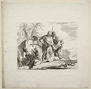 Various Caprices:  The Young Soldier and the Astrologer by Giovanni Battista Tiepolo (Italian, 1696–1770)